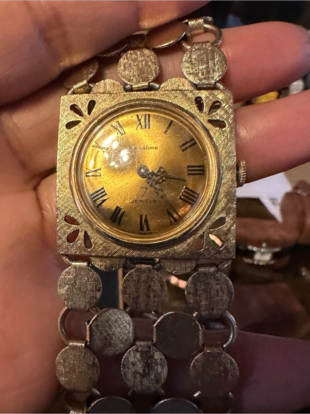 Vintage Windome Gold-Tone Women's Bracelet Watch